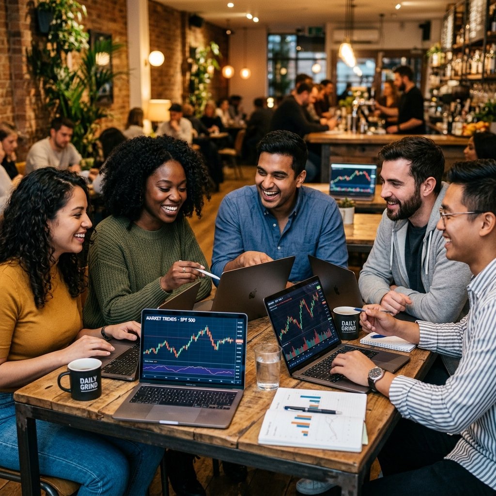 Active Trading Community Café Workspace